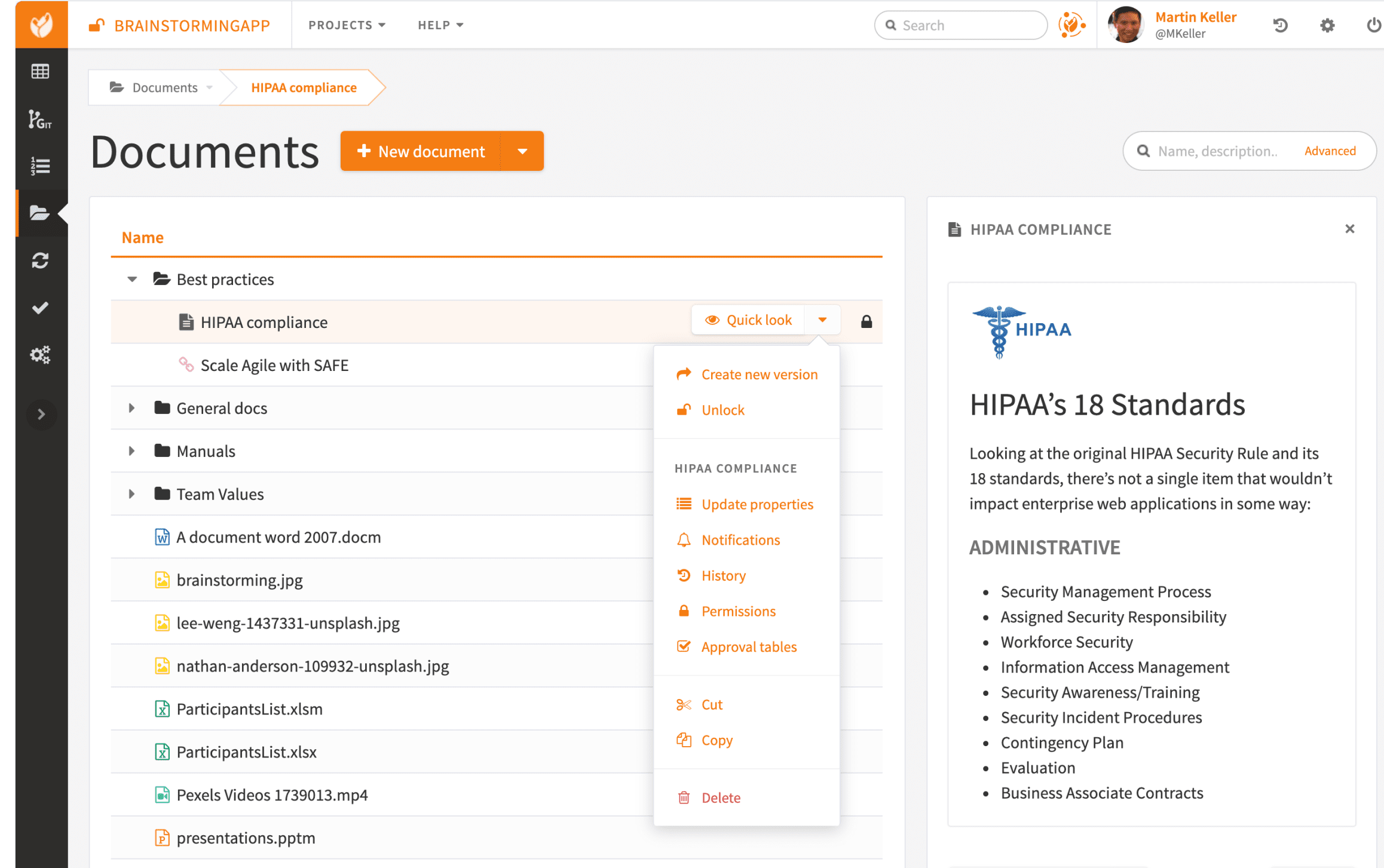 alm and document management