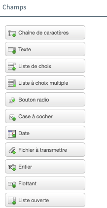 exemple champs de l'outil de suivi