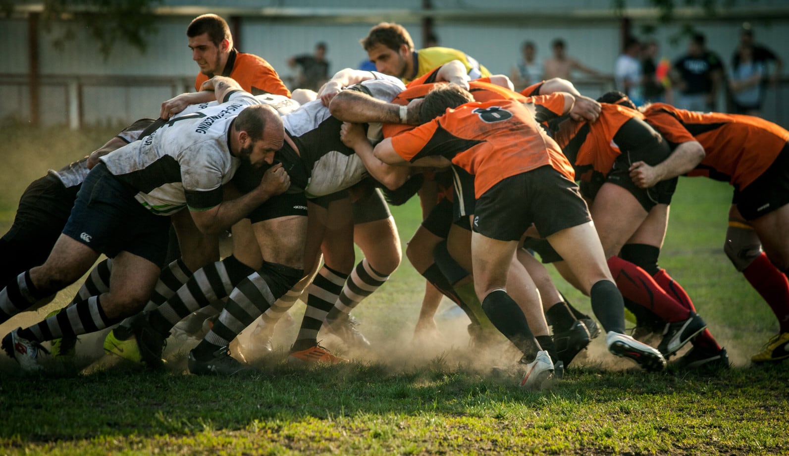 Scrum mêlée rugby