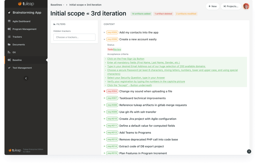 Tuleap Enterprise Edition Features - Tuleap