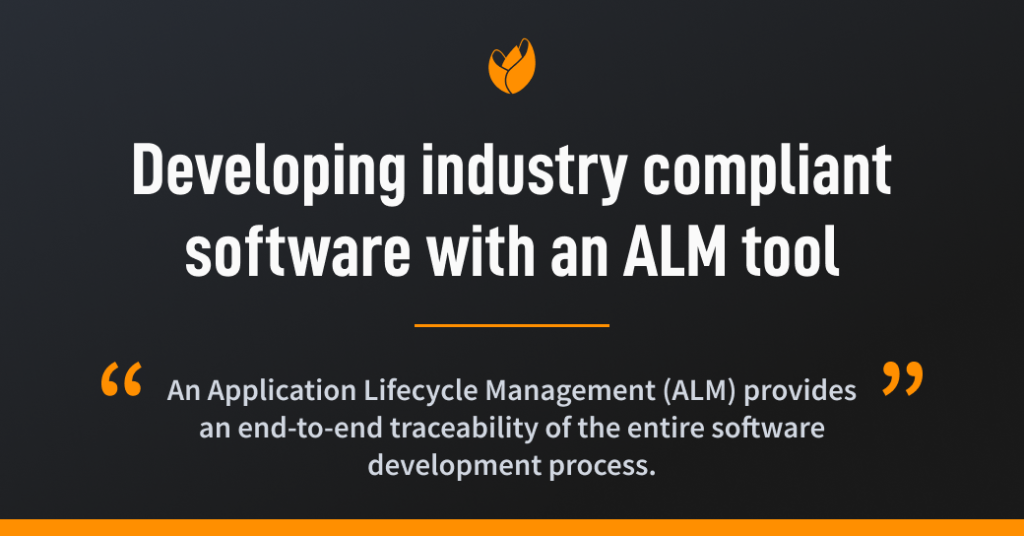 Developing industry compliant software with an ALM tool - Tuleap